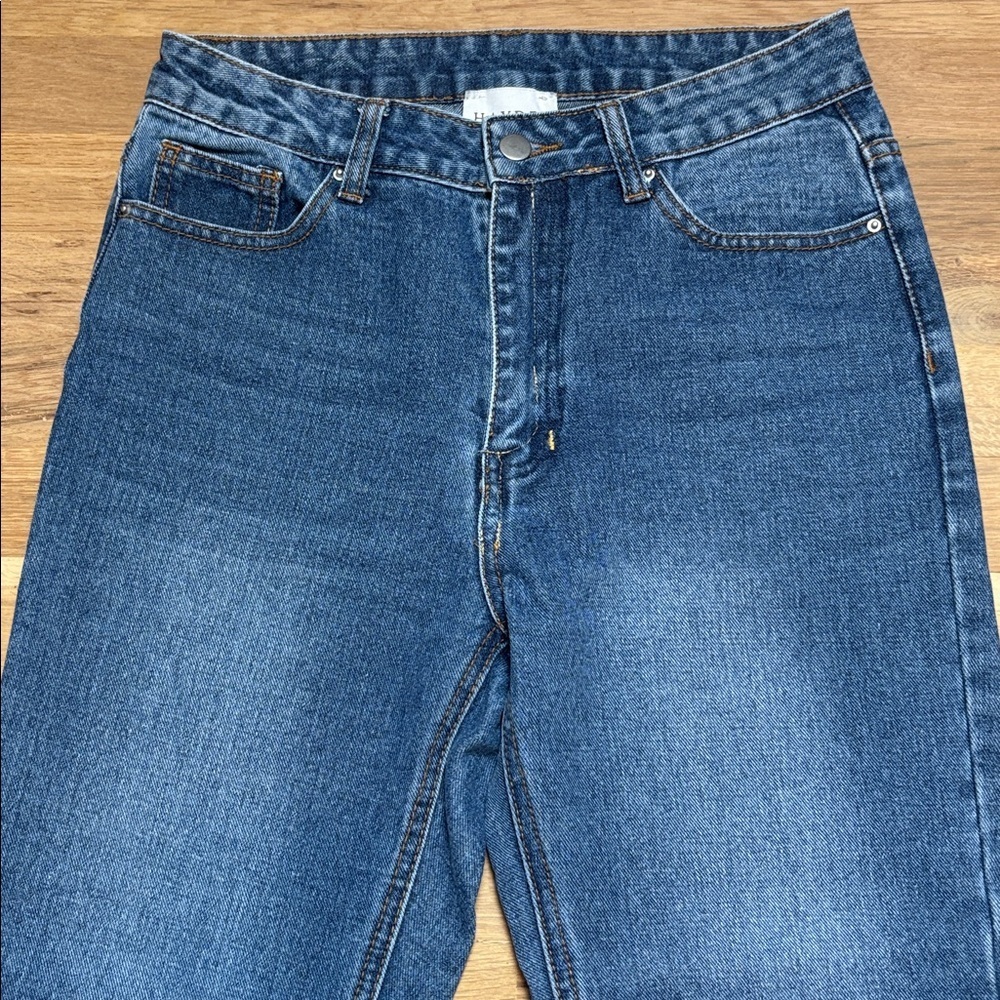 Hayden LA Classic Blue Denim Cropped Skinny Jeans Darling Hemline Women’s S - Picture 4 of 14